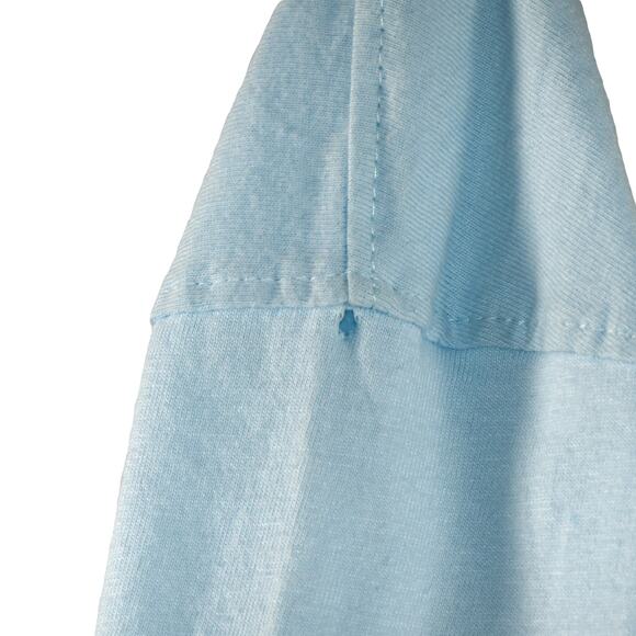 NWT Hudson & Barrow Mens T Shirt Baby Blue Size 3X Collared 3 Button Cotton - Picture 4 of 8